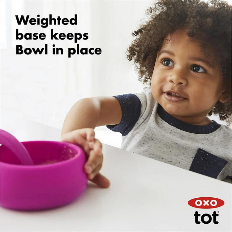 Oxo Tot Silicone Bowl - Pink