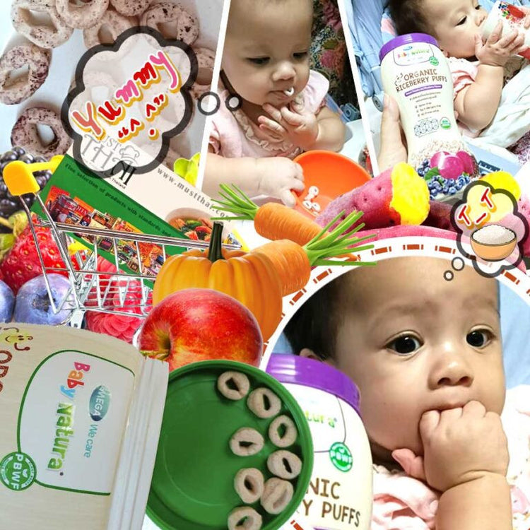 Baby Natura Organic Riceberry Puffs 40g