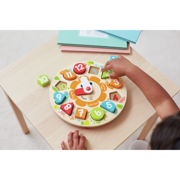 Hape 1622 Chunky Clock Puzzle From 3 Years