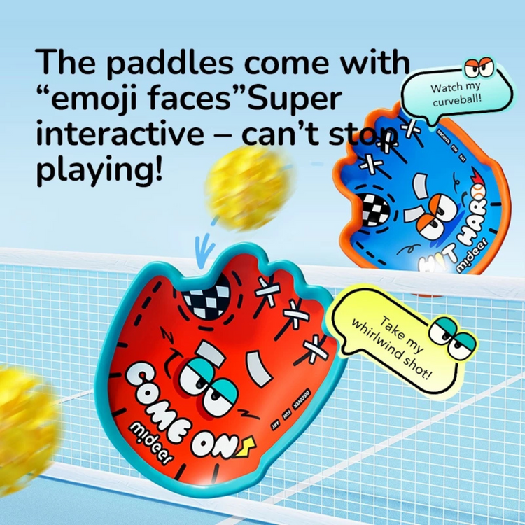 Mideer Suction Ball Set - Fun Suction Paddle Throw & Catch Game for Kids and Family Outdoor Play