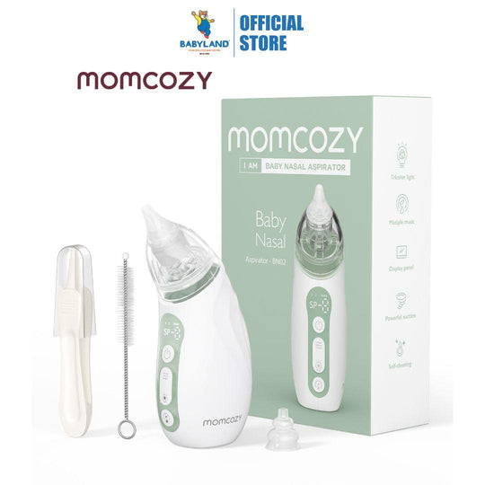 Momcozy BN02 Baby Nasal Aspirator Strong Suction Rechargeable With Light And Music