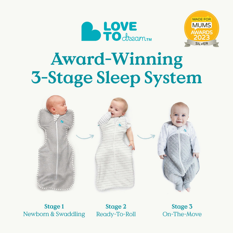 Love To Dream Stage2 Swaddle Up Transition Bag Bamboo 0.2 TOG - Little Dreamer Light Blue
