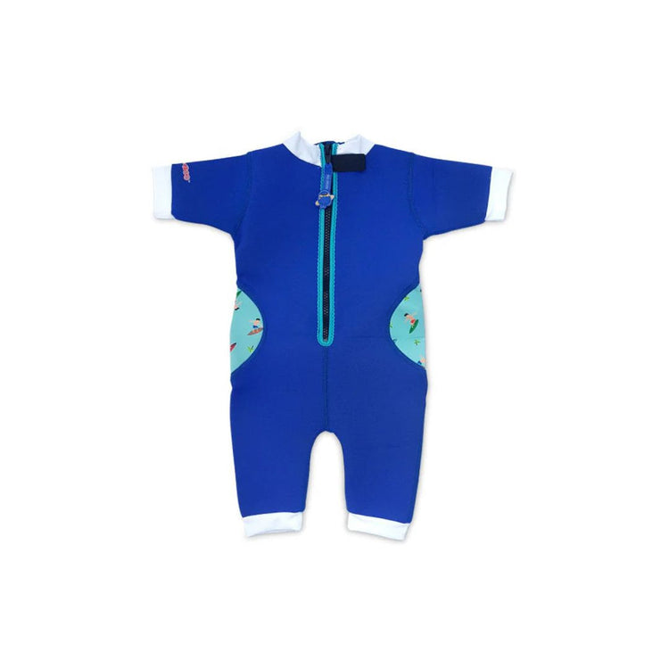 Cheekaaboo Warmiebabes Baby & Toddler Thermal Swimsuit UPF50+ Navy Blue Surfer