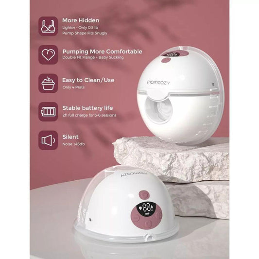 Momcozy M5 Wearable Double Breast Pumps