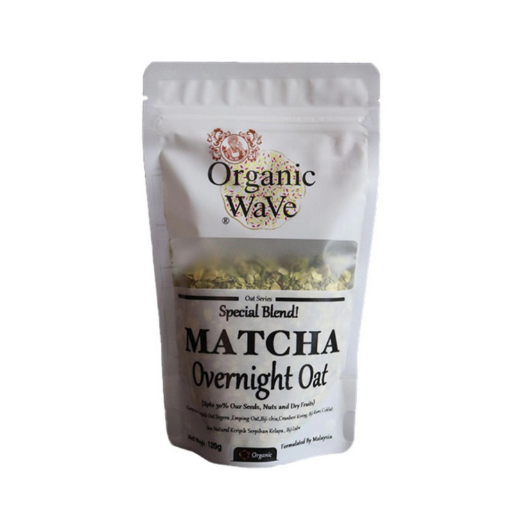 Mamami Organic Wave Overnight Oats - Matcha 120g