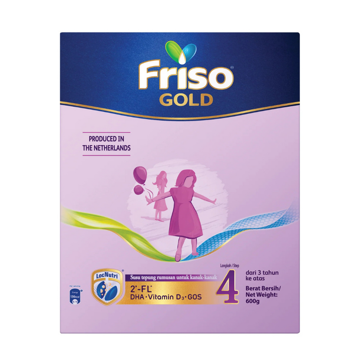Friso Gold Step 4 Milk Formula 600g (3yrs+) [Exp 07 Nov 2026 &/ Later]