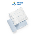 Purebaby Organic Muslin Wrap 2 Pack - Pale Blue Nautical