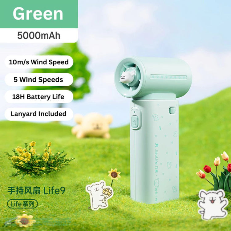 [JisuLife x Maltese] JisuLife Handheld Fan Life9 (5000mAh) - Maltese Puppy | Limited Edition