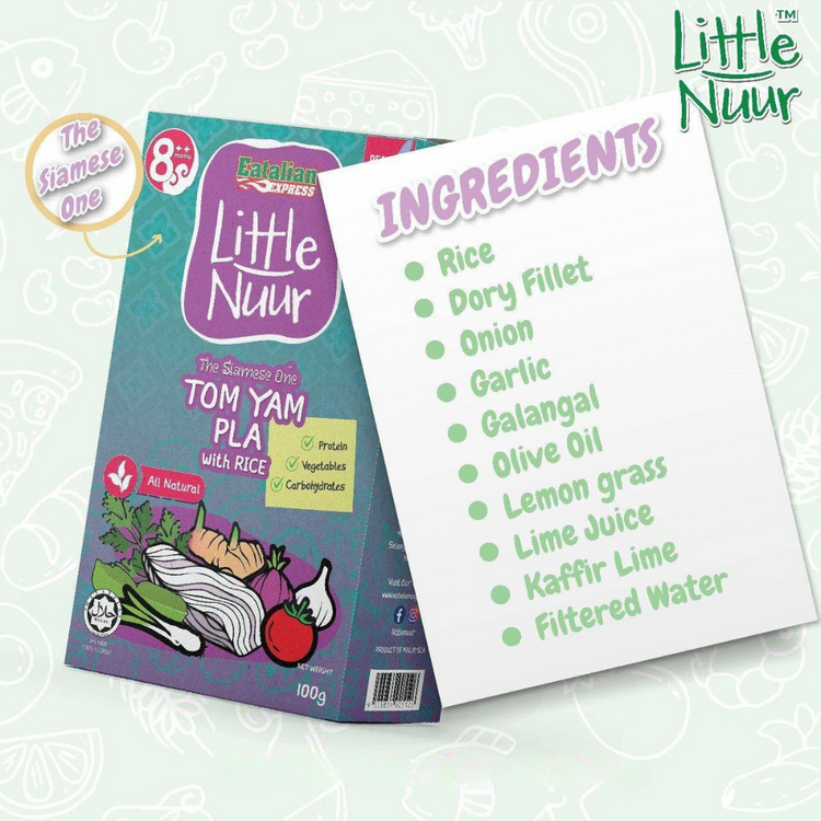 Eatalian Express Little Nuur Baby Food Stage 2 (8m+) | Makanan Bayi Bertekstur Lembut