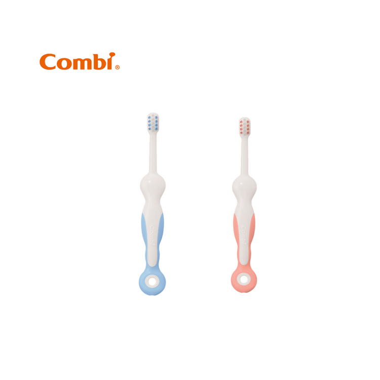 Combi Teteo Baby Toothbrush Step 4 [Blue, Pink] (18M+)