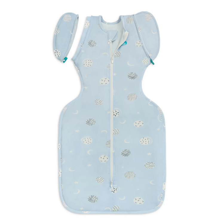 Love To Dream Stage2 Swaddle Up Transition Bag Bamboo 0.2 TOG - Little Dreamer Light Blue