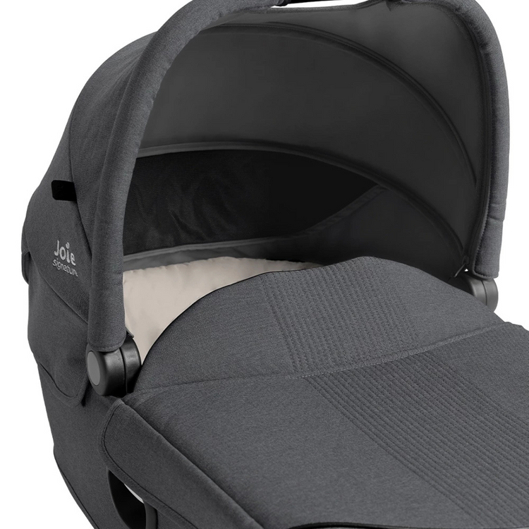 Joie Signature Calmi R129 Car Cot | Car Seat and Carry Cot (Encore Spin System) Ebony
