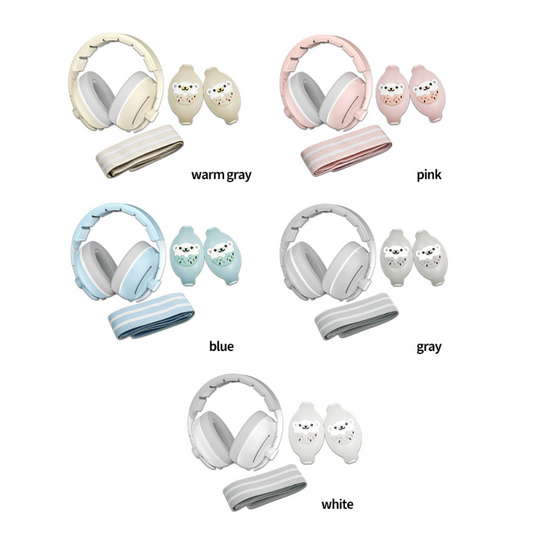 Gaabi Baby 2 in 1 Earmuffs | Headband Hearing Protection (0-48m)