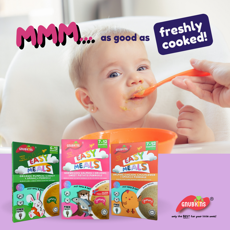 Little Baby Grains Easy Meals - Norwegian Salmon & Organic Sweet Potato Porridge (7-12m)