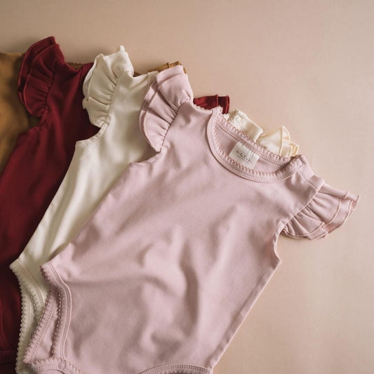 Hatch Australia Ruffled Sleeves Romper