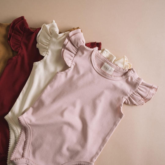 Hatch Australia Ruffled Sleeves Romper