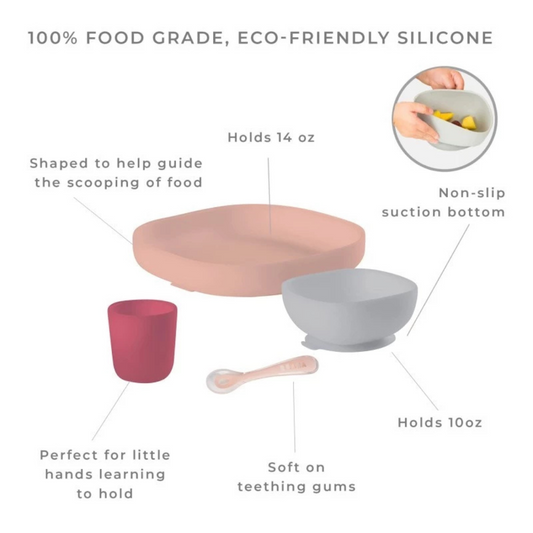 Beaba Silicone Suction Meal Set 4+ mths