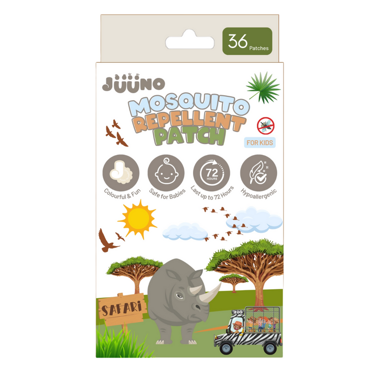 Juuno Mosquito Repellent Patch (Box of 36's) [100% Natural/Safe For Babies & Kids]