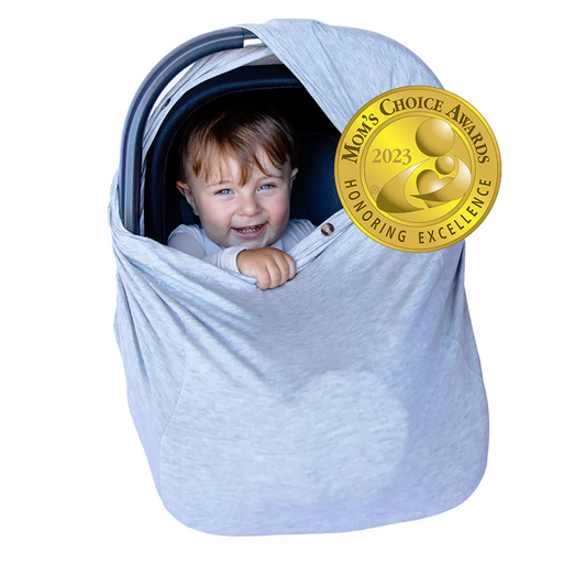 Snuggle Shield® LUXE Protection™ Bamboo Multi-Use Antimicrobial Infant Cover Grey