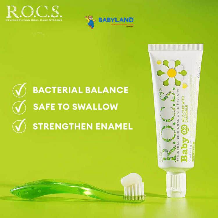 R.O.C.S Baby Toothpaste (Chamomile) 45g (0-3yrs)