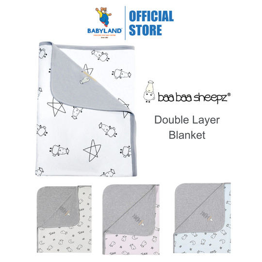 Baa Baa Sheepz Double Layer Blanket (80 x 100cm) (Newborns to 3 years old)