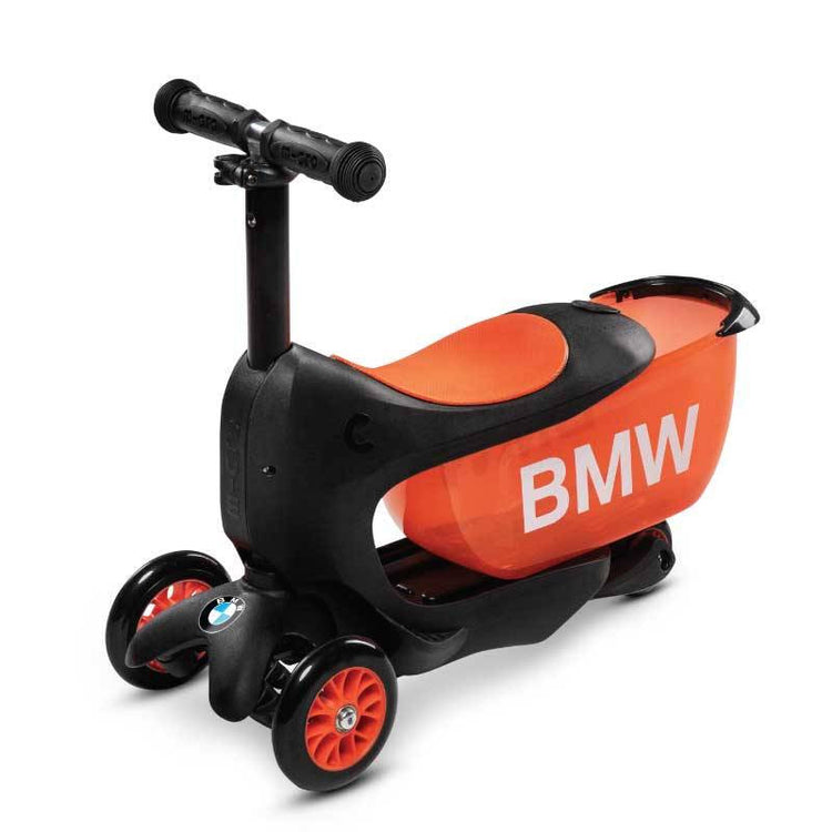 Micro BMW Mini2Go Kids Scooter - Black/Orange (3-5yrs)