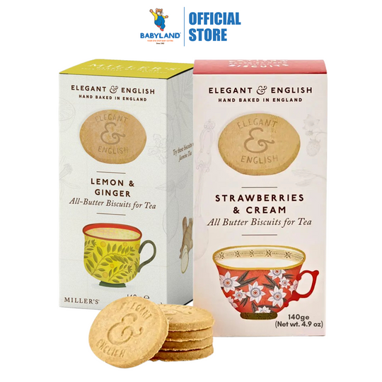 The Fine Cheese Co Elegant & English All-Butter Biscuits for Tea (140g)