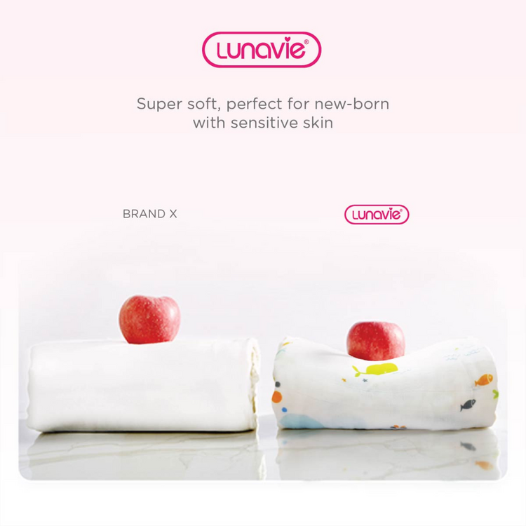 Lunavie Bamboo Muslin Swaddle