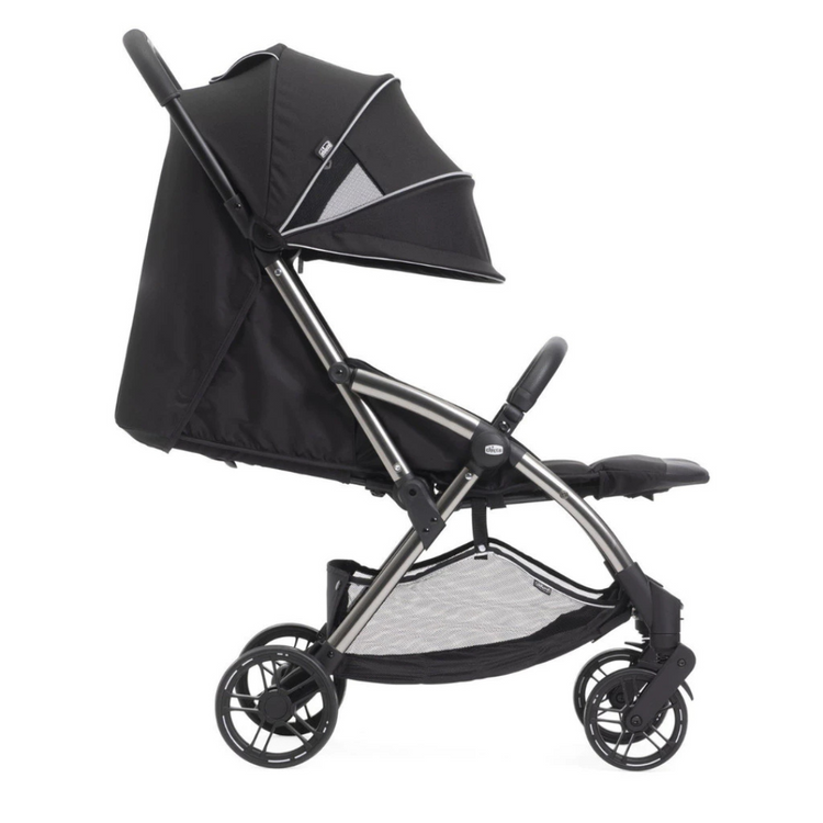 Chicco Goody Primo V2(2025) Stroller - Enchanting Silver | Newborn Auto Fold Stroller Breathable Bamboo Fabric