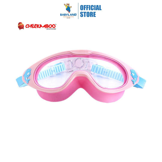 Cheekaaboo Wide Frame Swim Goggles - Pink Dolphin