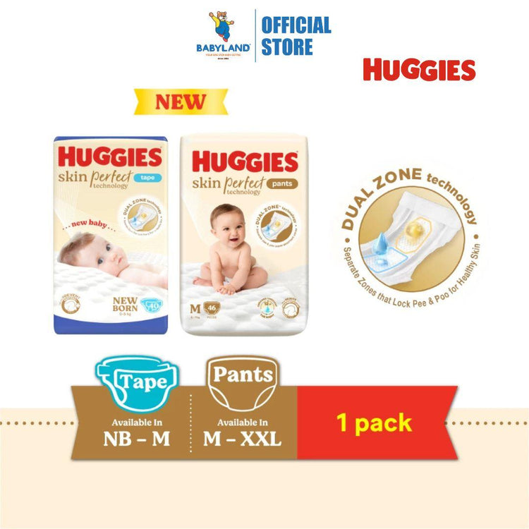 Huggies Skin Perfect Baby Diaper - Dual Zone Liner