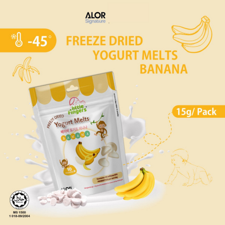 Little Fingers Freeze Dried Yogurt Melts 15g - Banana (10m+)