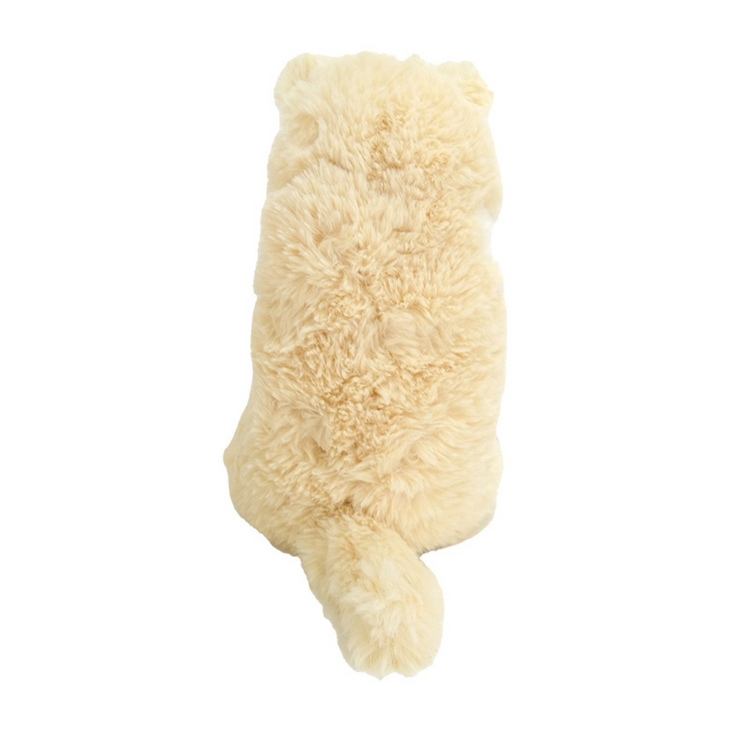 Sunlemon 1383 Cream - Lying Cat Sleeping Face Stuffed Toy S