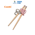 Combi Baby Education Chopsticks Wood Right Hand - Pink