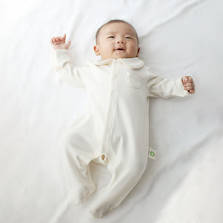 Twinkle Planet Organic Collar Onepiece Pyjamas - Purely Natural