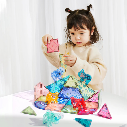 Mideer Colorful Magnetic Tiles - 40Pcs (3Y+)