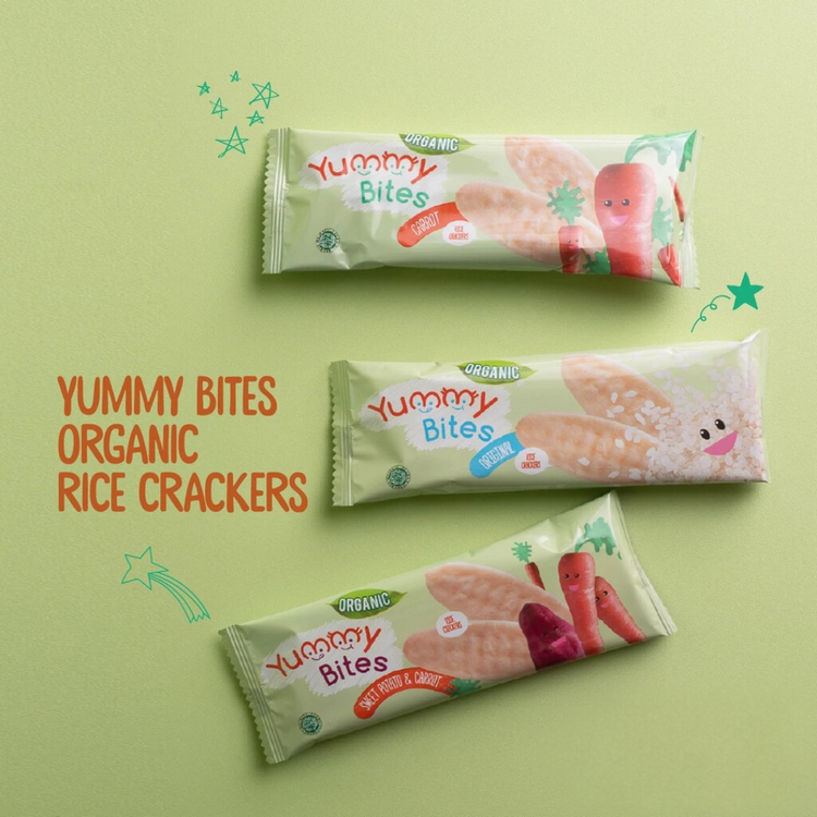 Yummy Bites Organic Rice Crackers 50g