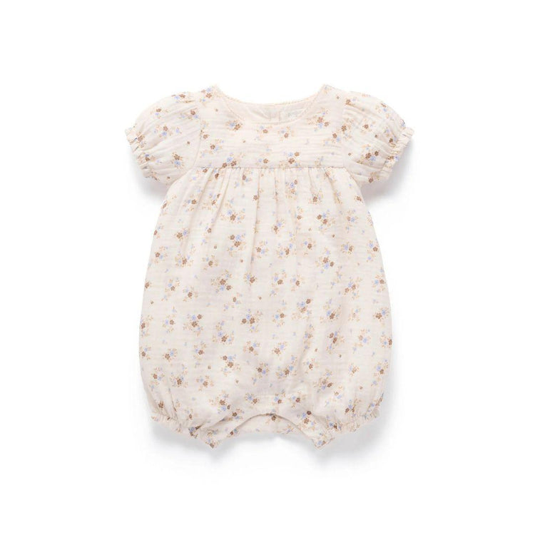 Purebaby Organic Garden Ditsy Print Baby Garden Floral Romper
