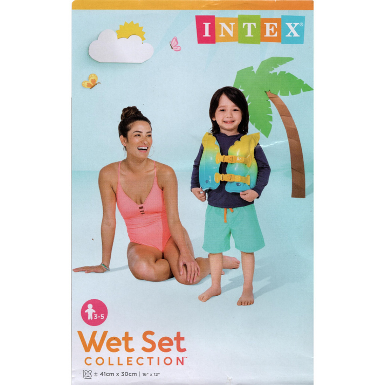 Intex Blue Lagoon Kids Swim Vest IT 59663NP (16"x12") (3-5yrs) - Wet Set Collection