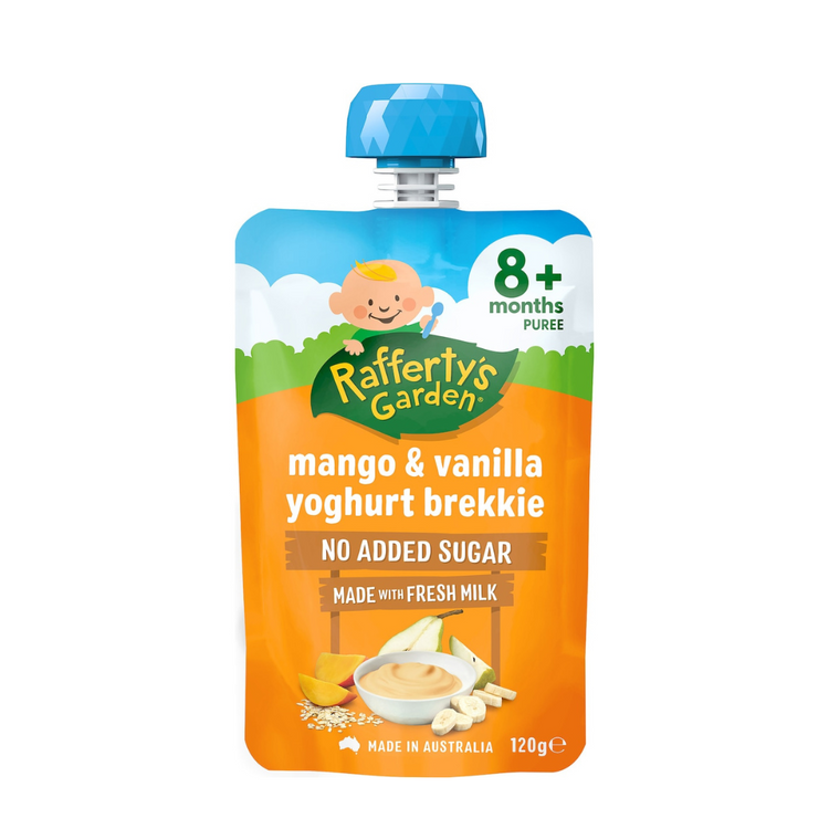 Rafferty's Garden Mango & Vanilla Yoghurt Brekkie Pouch 120g (8m+)