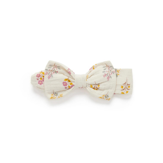 Purebaby Bow Headband - Posie Floral