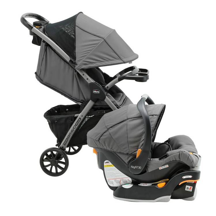 Chicco Mini Bravo Plus Travel System Stroller + Car Seat (6 months till 22.7kg)