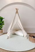 GingerBubs Rimba Play Mat Round - Mint Green (140cm x 1.5cm)