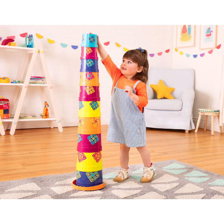 B.Toys Stacking Cups Bazillion Buckets (18m+)