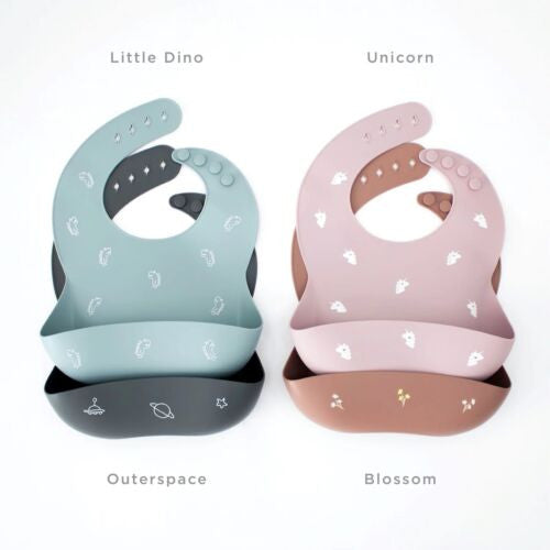 Jae Ko Silicone Patterned Bib - Outerspace (6-36mths)