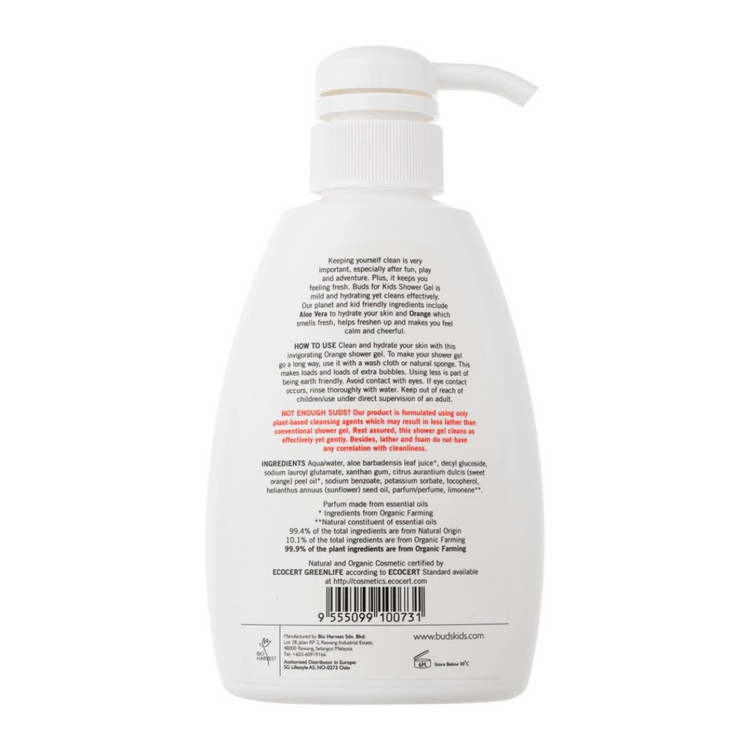 Buds BFK Orange Shower Gel 350ml