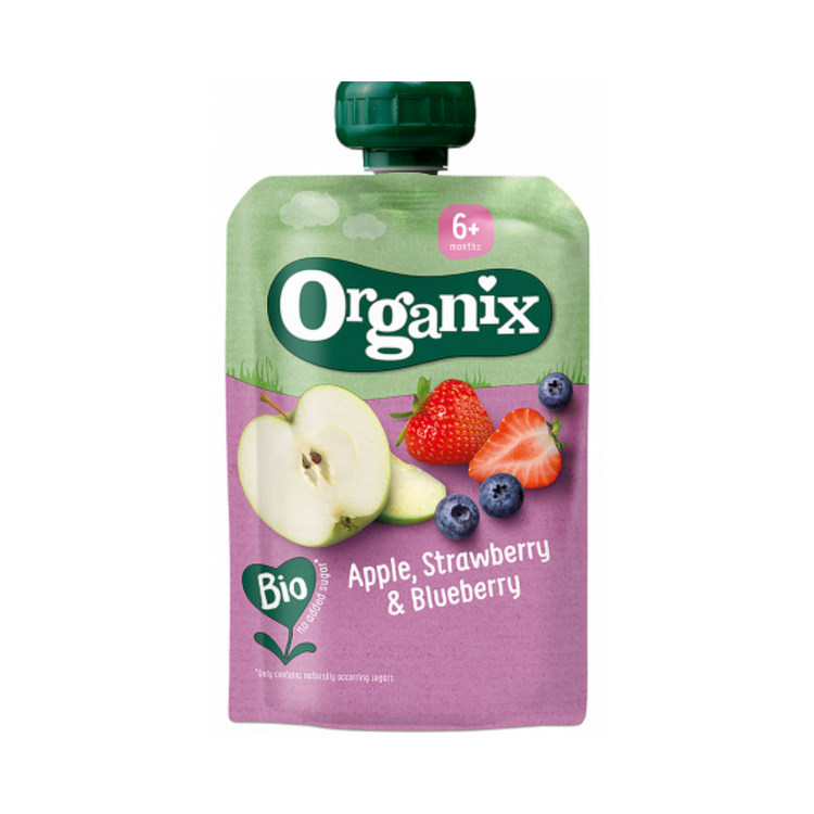 [Single Pack] Organix Fruit Baby Puree Pouches 100g