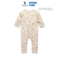 Purebaby Organic Owl Dreams Print Thick Pyjama Sleep Growsuit