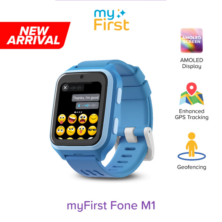 [NEW] myFirst Fone M1 4G Kids Smartwatch Phone | GPS Tracking, Voice & Video Call, Messaging, 2-Day Battery