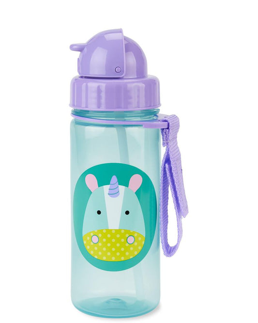 Skip Hop Zoo Straw Bottle 390ml - Unicorn